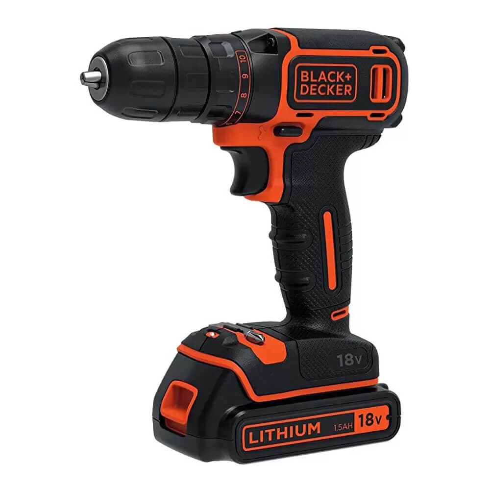 Дриль-шурупокрут 18 В 1,5 А·год BLACK+DECKER BDCDC18KB